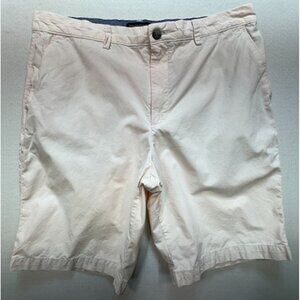 Banana Republic Men's Emerson Short Flat Front Size 36 Pale Pink White